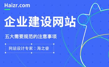 企業(yè)建設(shè)專業(yè)網(wǎng)站需要規(guī)范的五大要素