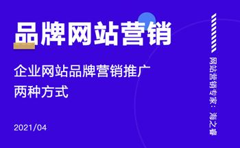 企業(yè)網(wǎng)站品牌營銷推廣的兩種方式